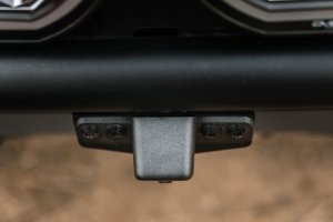 Ford Bronco Camera Relocation Bracket - Front - DV8 Offroad - Micro-Texture Black Powder Coated - `21-`26